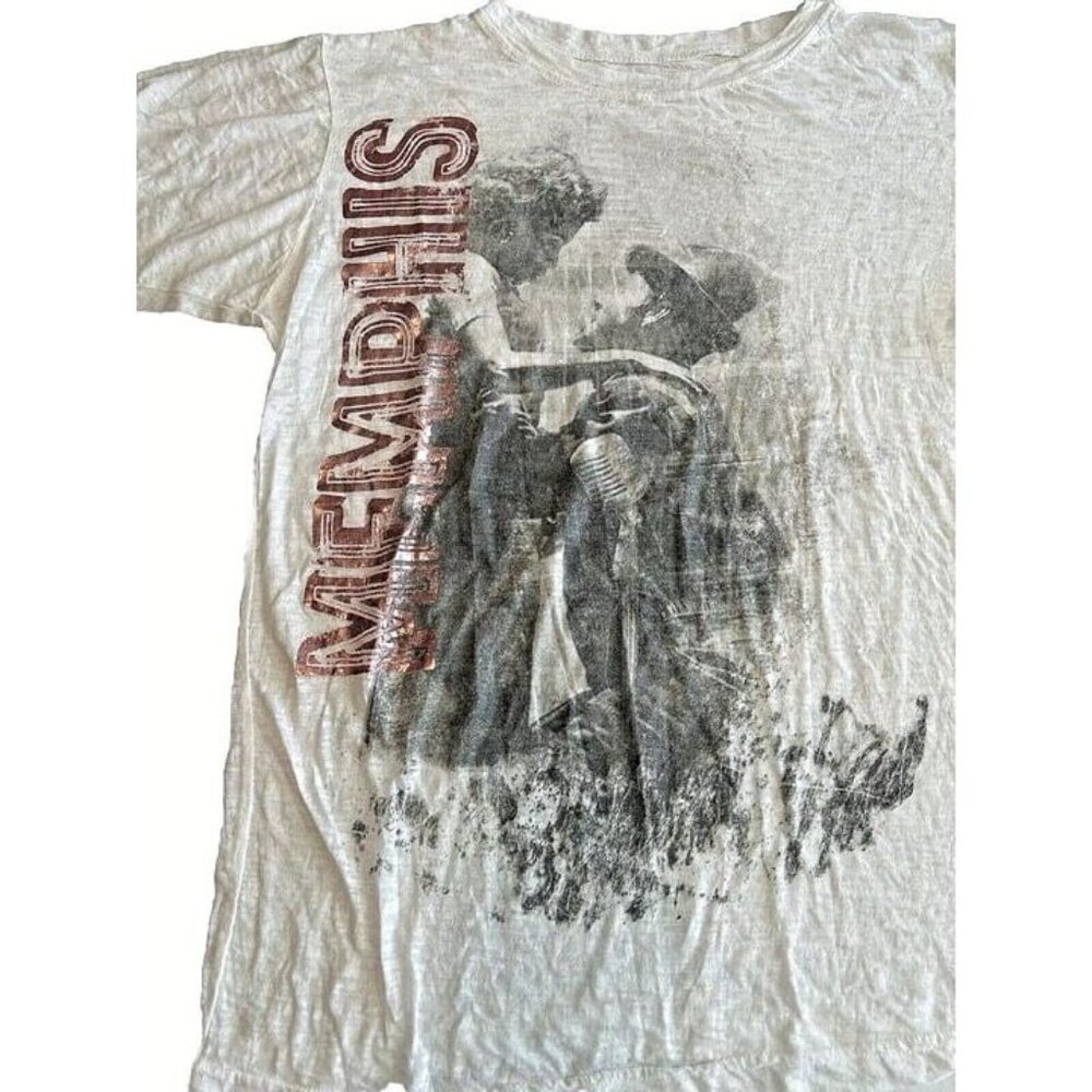 Vintage New‎ York City Broadway Musical Memphis Distressed Womans Medium T Shirt